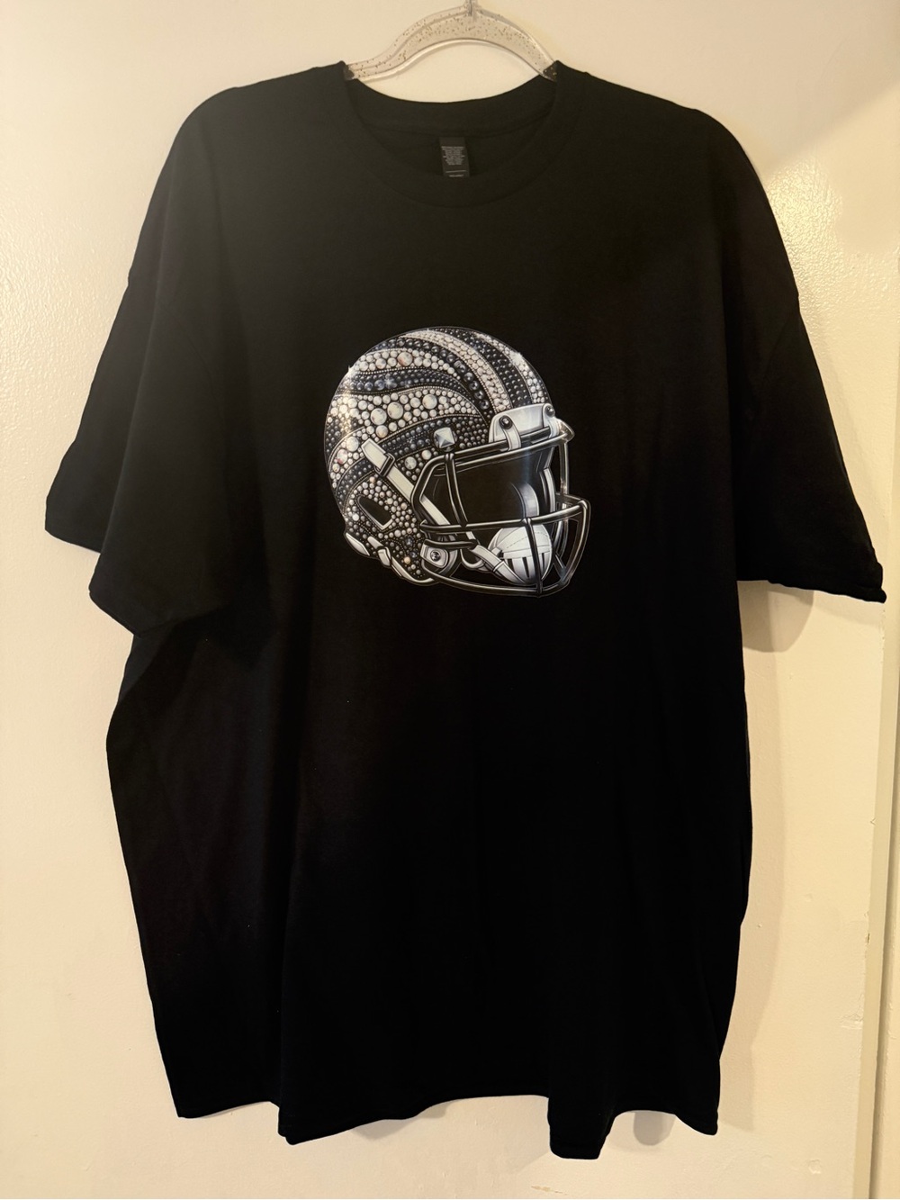 Black Graphic Helmet T-Shirt - Unbranded